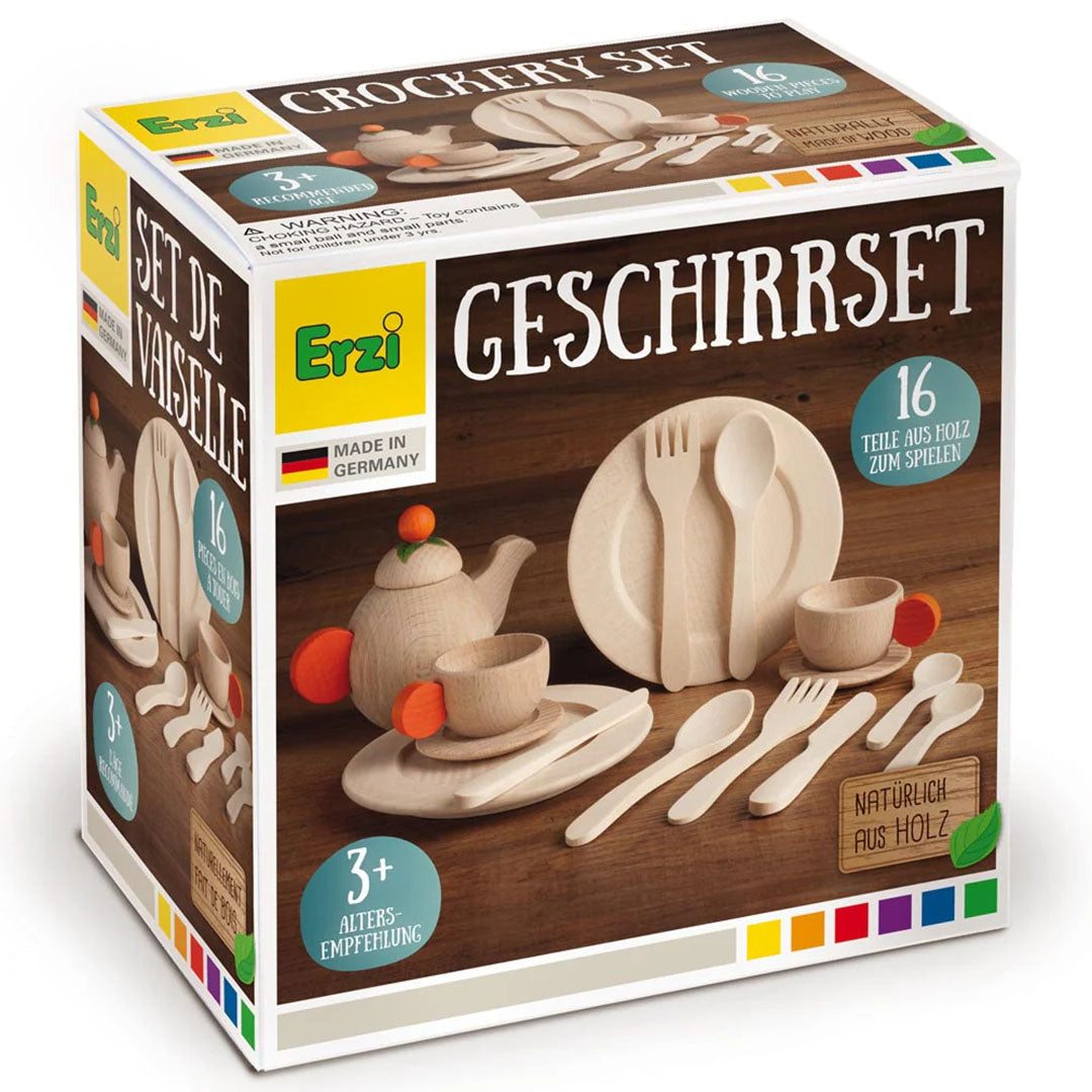 Wooden German Tableware Set Natural