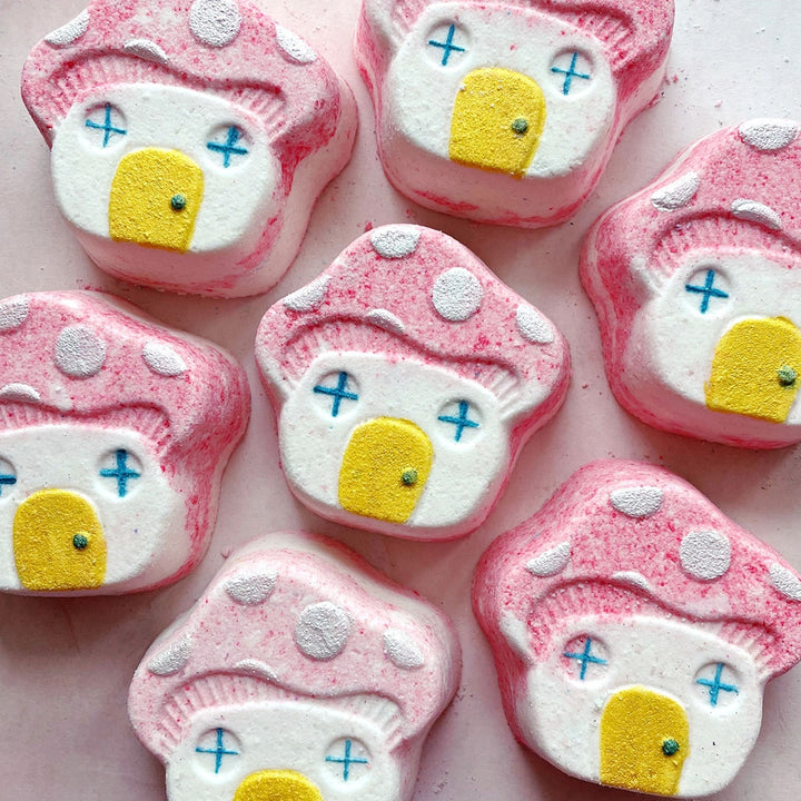 Non Toxic All Natural Mushroom House Bath Bomb (with Toy!)