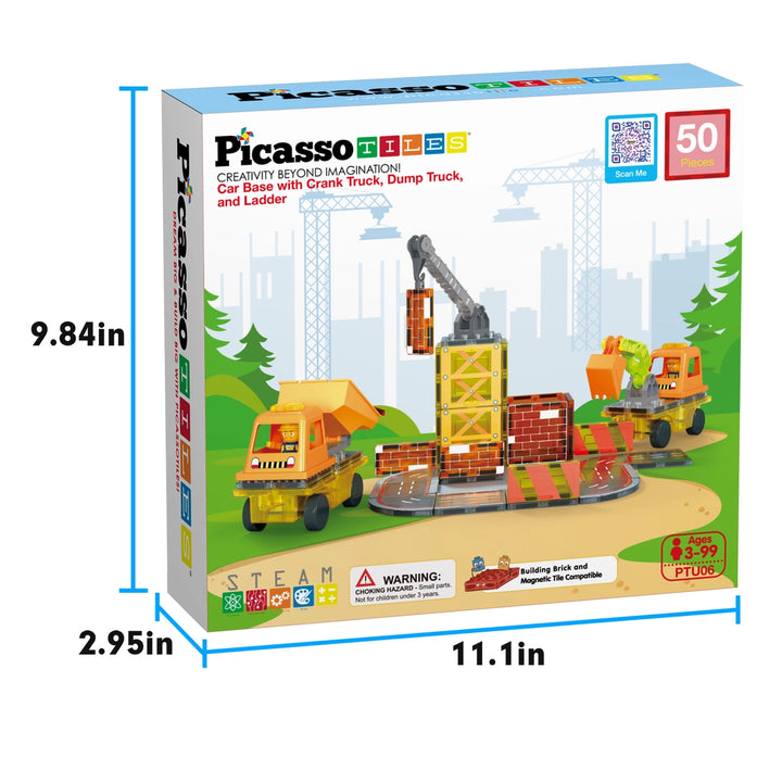 Tile Magnet Construction 5-in-1 Building w/ Accessories