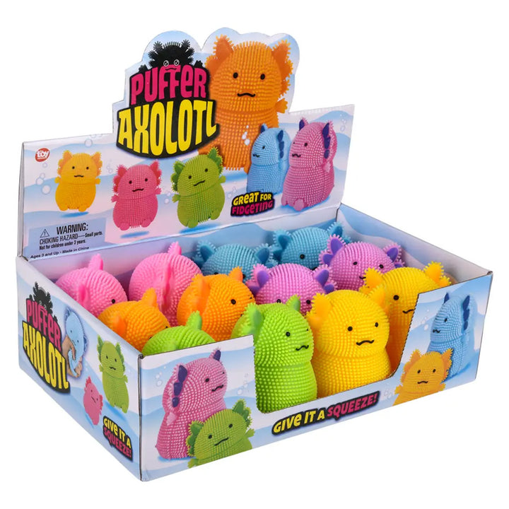 Axolotl Puffer Squish Toy