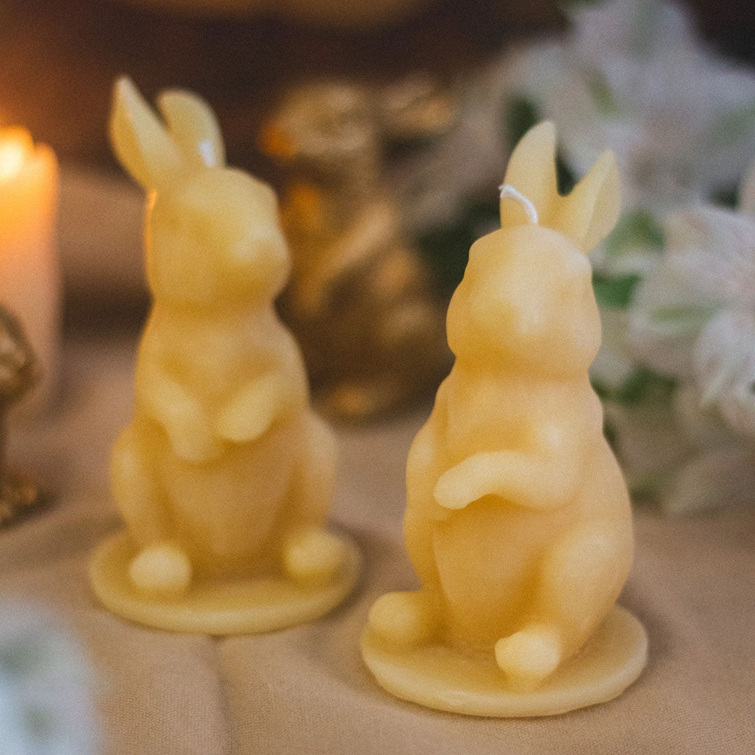Rabbit Beeswax Candle
