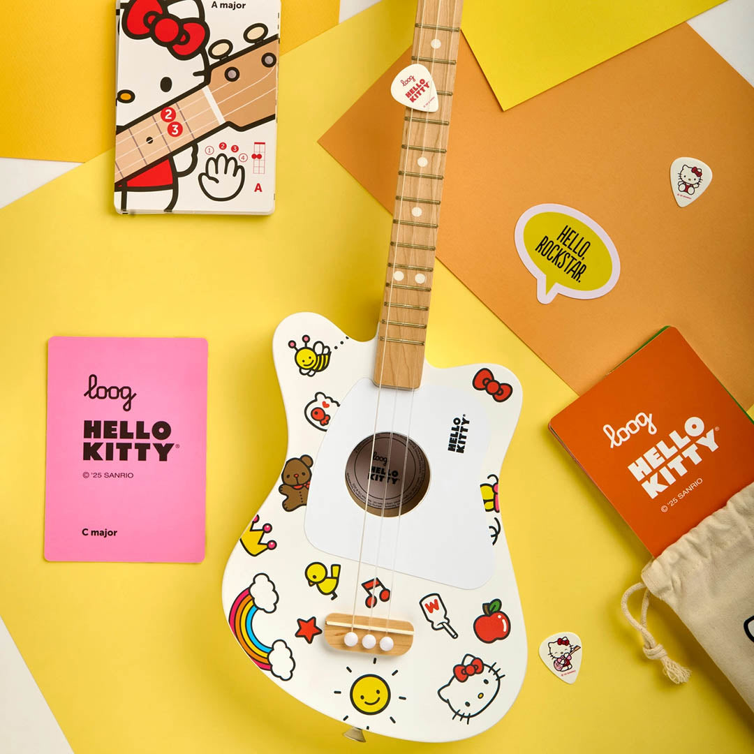Loog x Hello Kitty®️ Mini Guitar - White