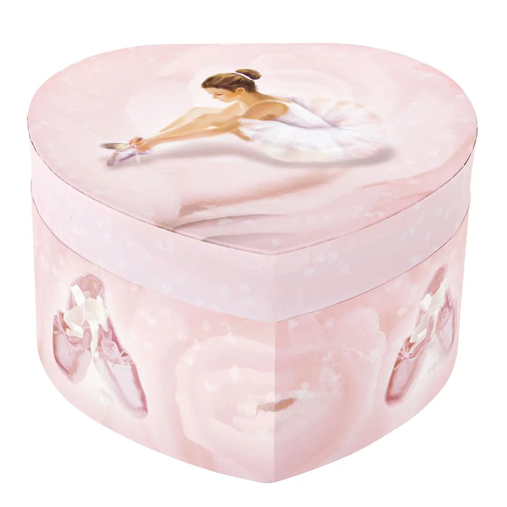 NEW Jewelry Music Box- Ballerina Glow in the Dark Heart