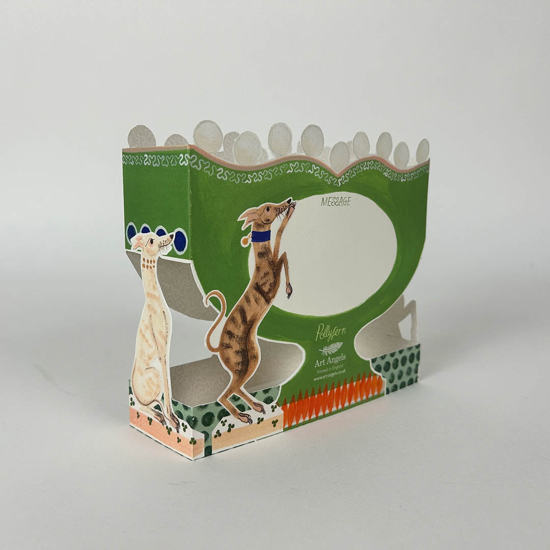 Roaming Horses Die-Cut Card