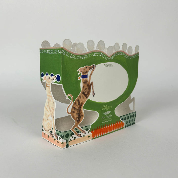 Roaming Horses Die-Cut Card
