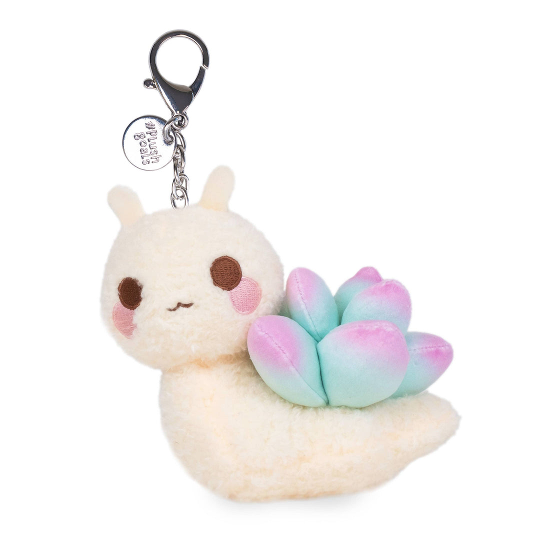 NEW Mini Sage Keychain (Cute Kawaii Succulent Snail Plush Clip)