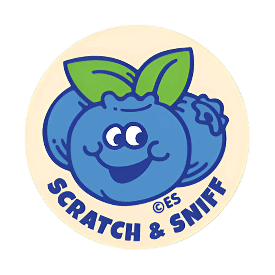 Blueberry Scratch & Sniff Stickers