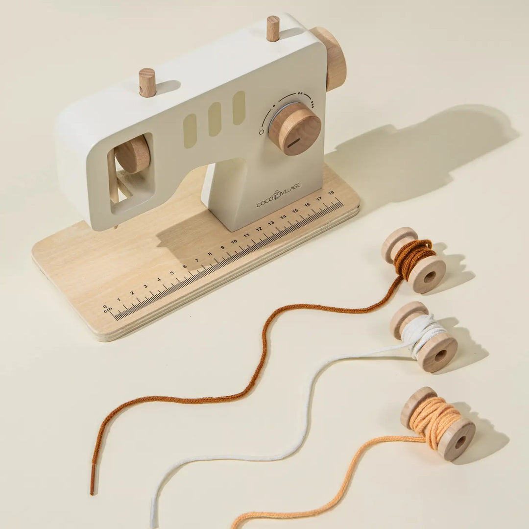 NEW Wooden Sewing Machine Playset