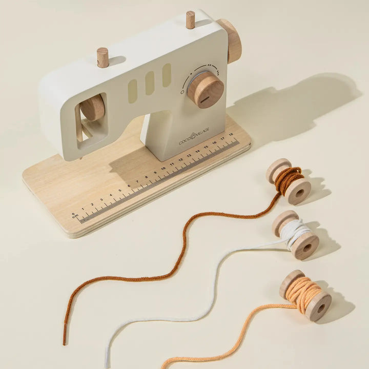NEW Wooden Sewing Machine Playset