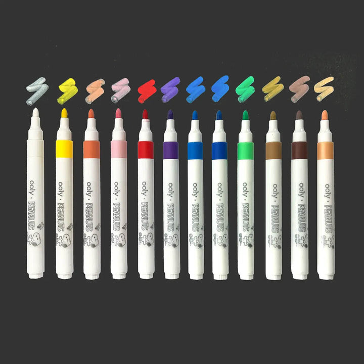 OOLY x Peanuts: Color-in' Wooden Scene Kit