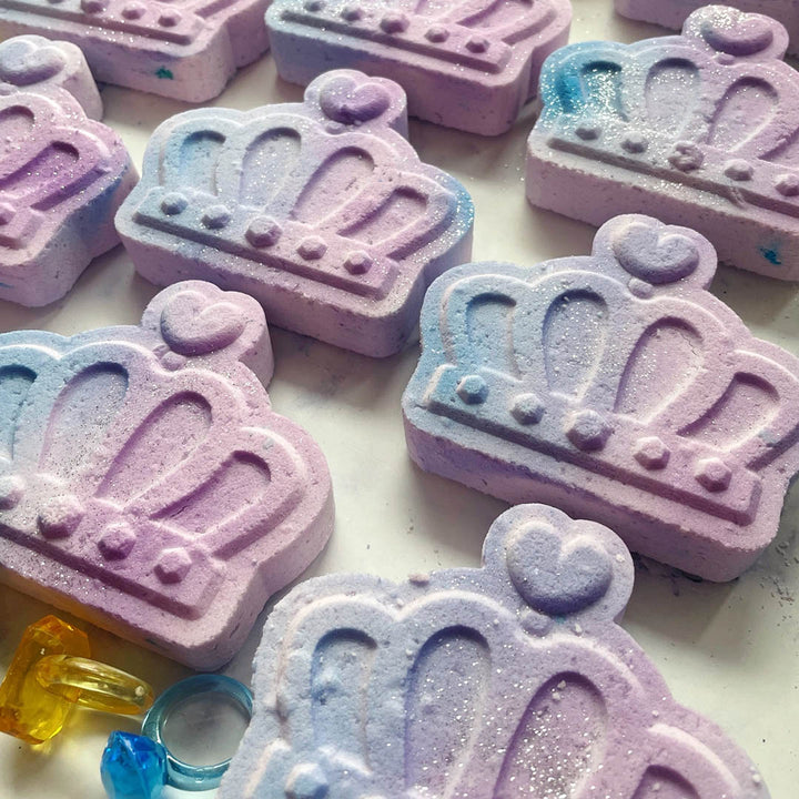 Non Toxic All Natural Crown Bath Bomb with Toy!