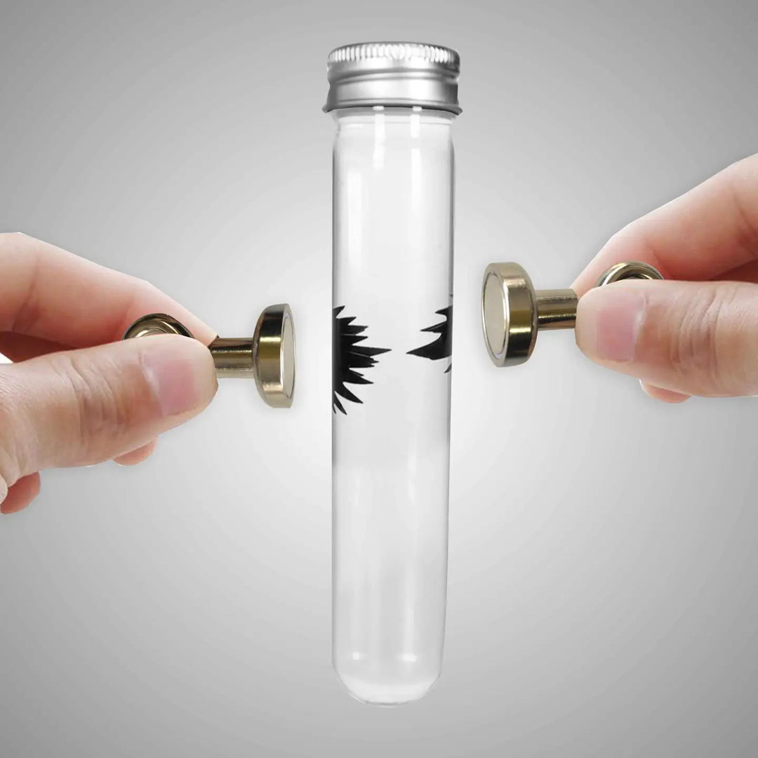 Ferromagnetic Fluid in Scientific Test Tube