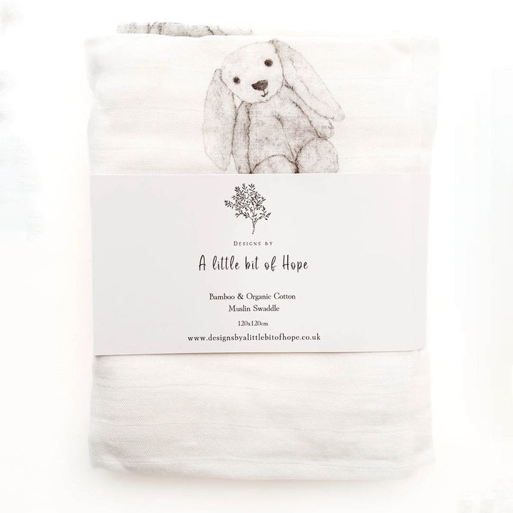 Organic Swaddle Blanket: Bunny