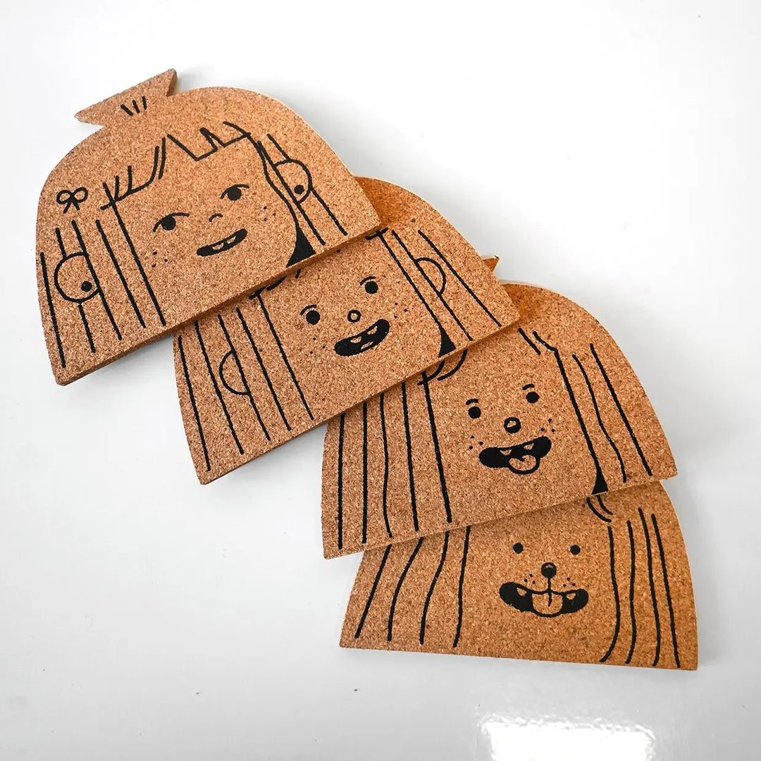 "Dog Person" Set of Four Cork Coasters