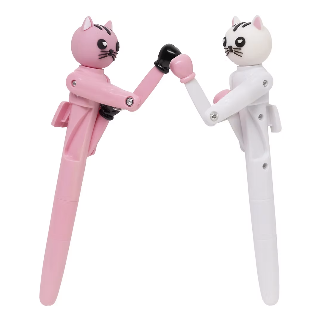 Cat Fight Boxing Action Pens Set