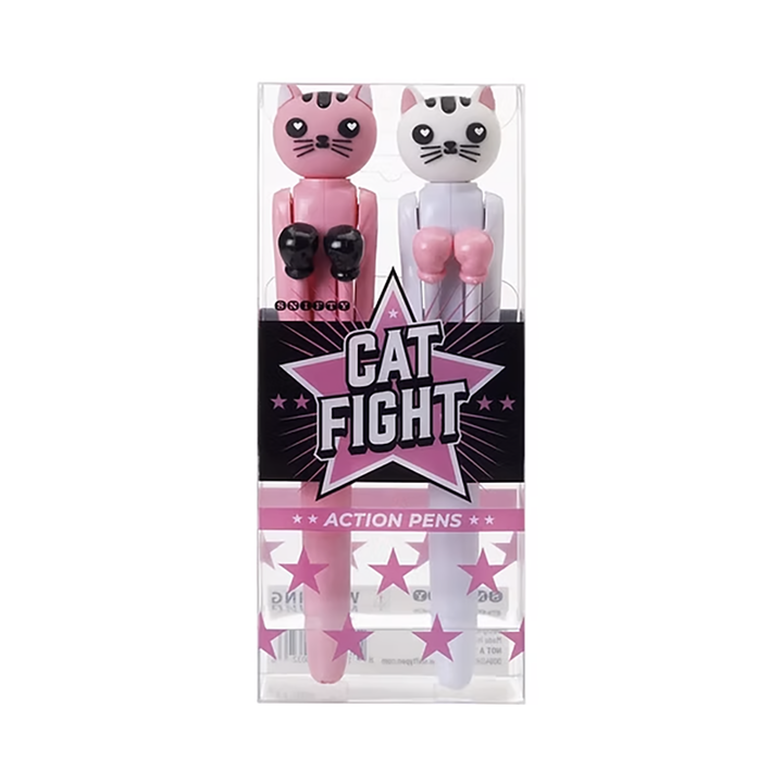 Cat Fight Boxing Action Pens Set