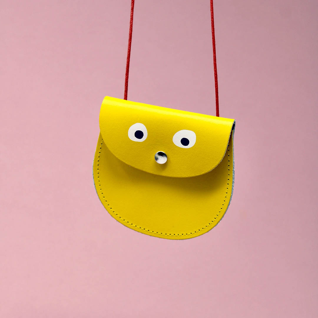 NEW Googly Eye Pocket Purse- Yellow