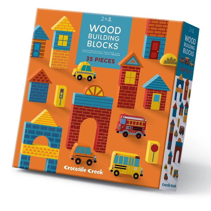Build & Play Wood Blocks - Busy City