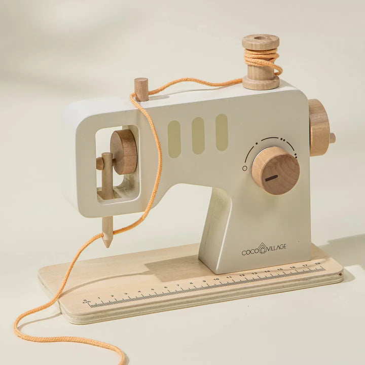 NEW Wooden Sewing Machine Playset