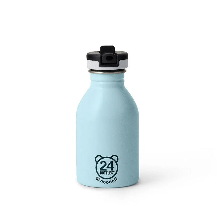 Stainless Steel Water Bottle - Ricepudding Bear - Blue