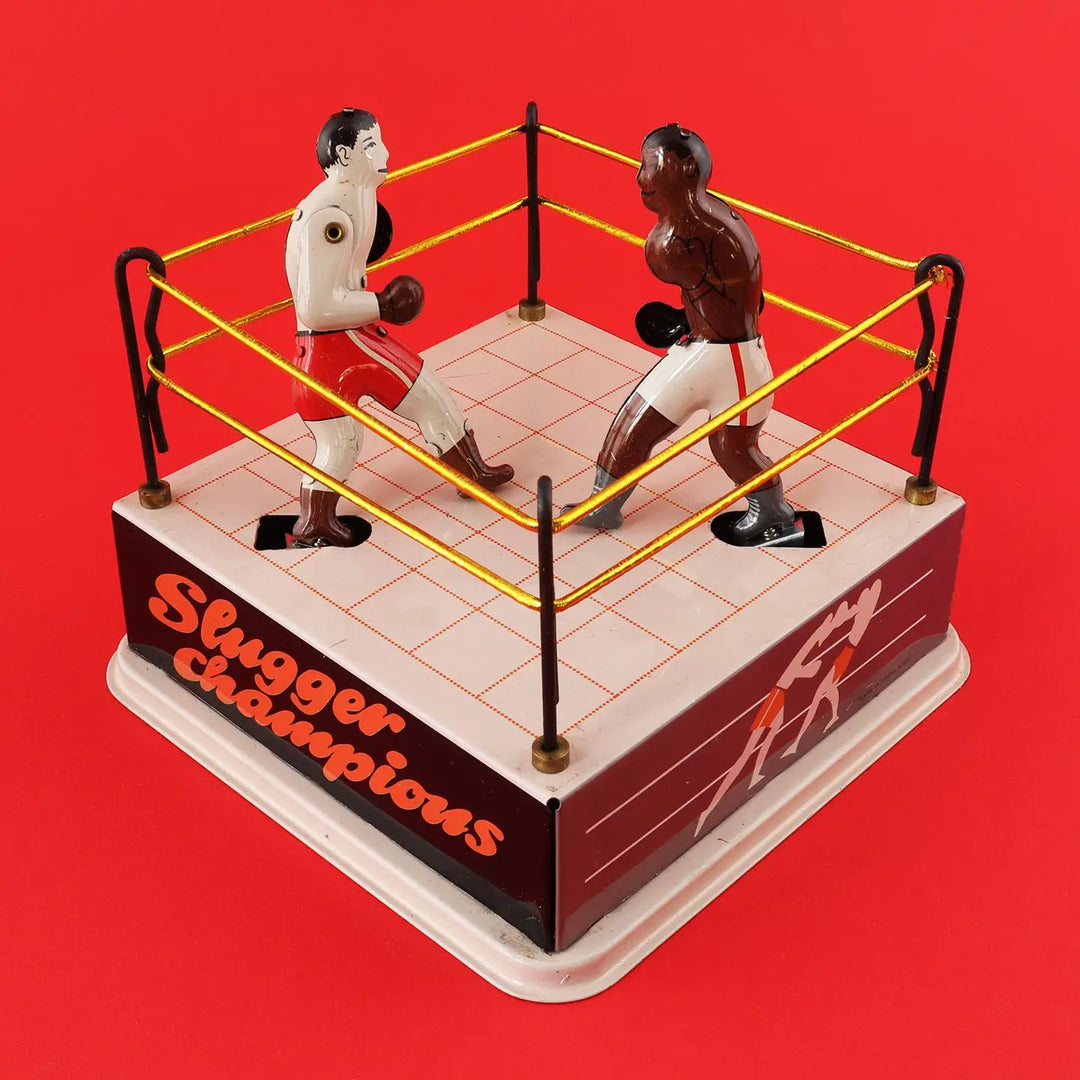 Boxers Tin Toy in Ring