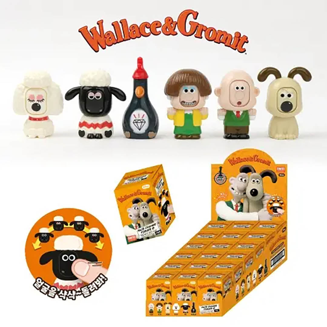Wallace & Gromit Face Change Figure Blind Box