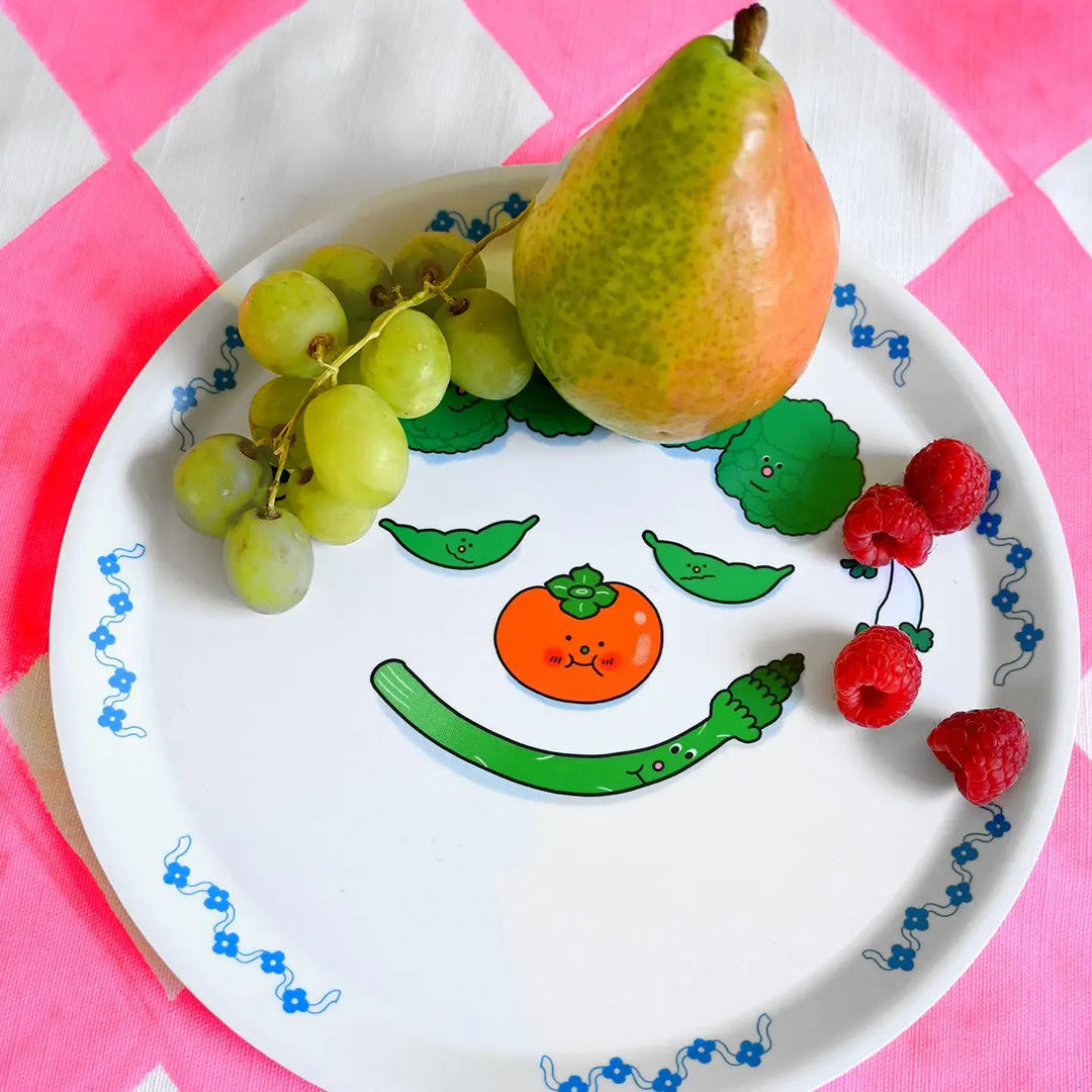 "Food Face" Asparagus Catch-All Tray