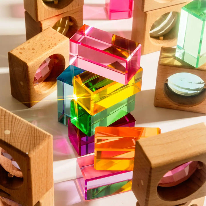Wooden James Block Set - Pastel