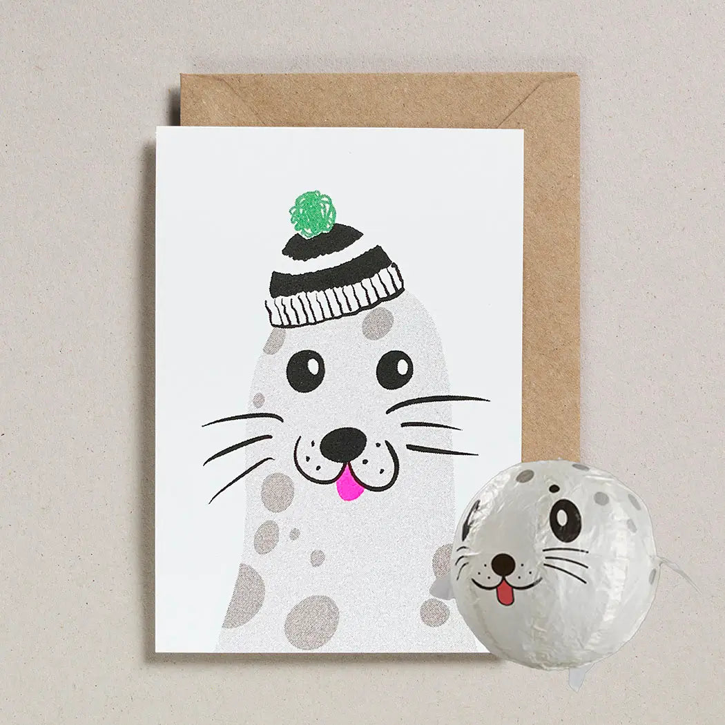 Japanese Paper Balloon Card- Seal