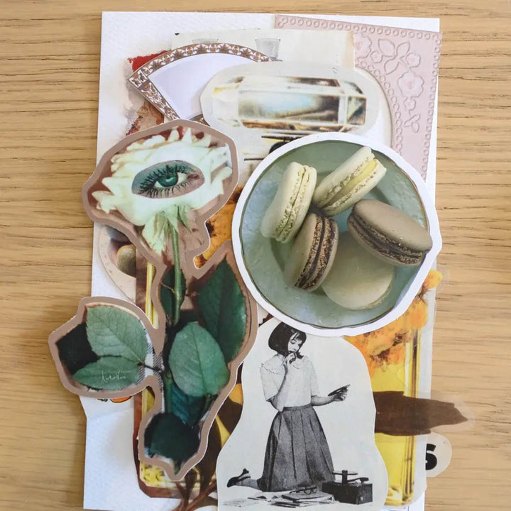 Mini Vintage Mystery Ephemera Craft Kit