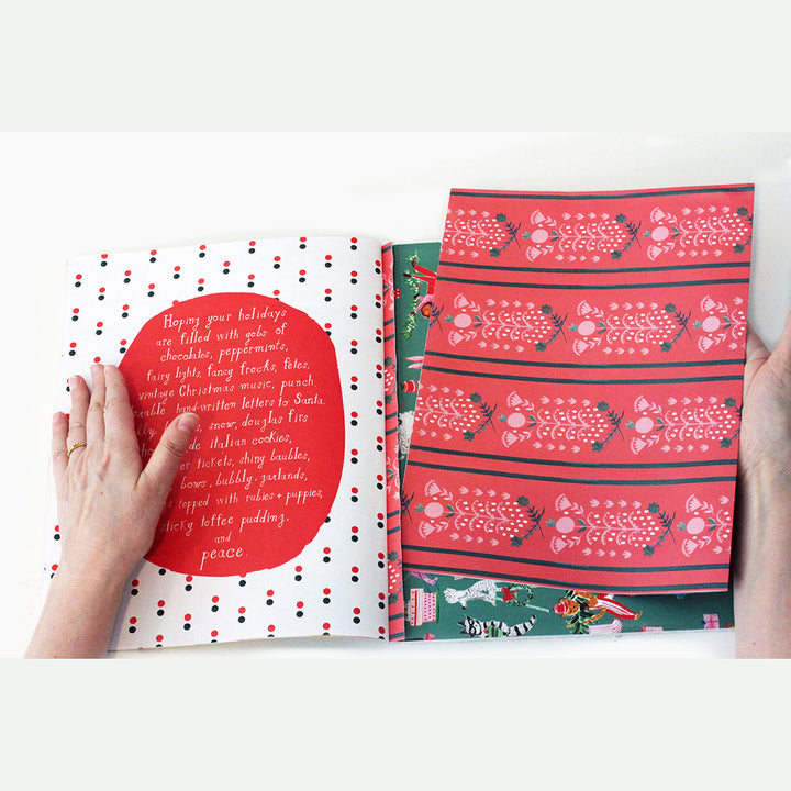 NEW Gift Wrap Paper- Very Delightful Holiday Wrapping Paper Book