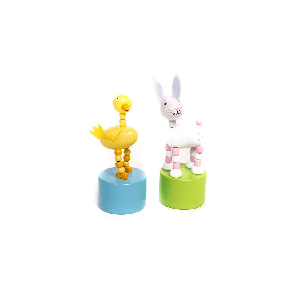 NEW Duck and Bunny Push Puppet Toy