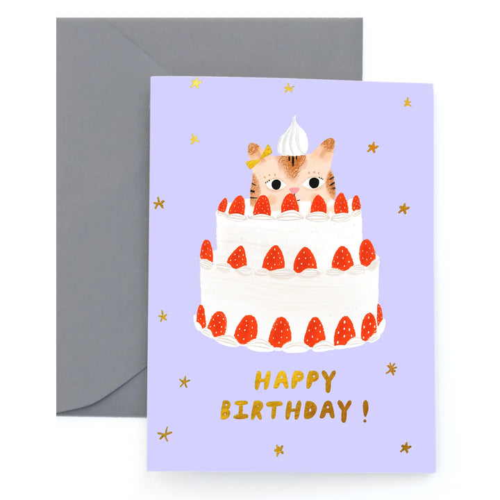 Birthday Card- Kitty Cake