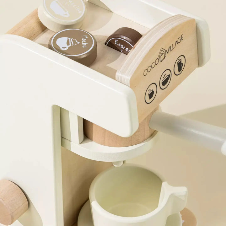 Wooden Coffee Maker Set - Foam