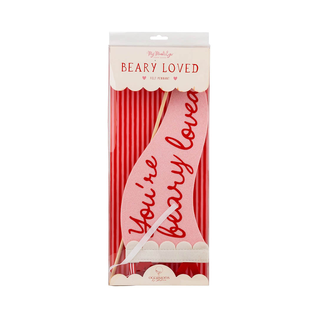 Beary Loved Felt Pennant