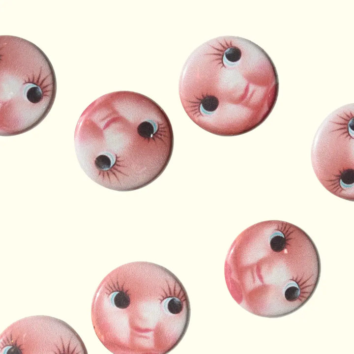 Kewpie Button Pin