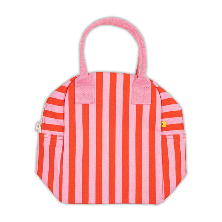 Zipper Lunch Bag- Pink Stripe