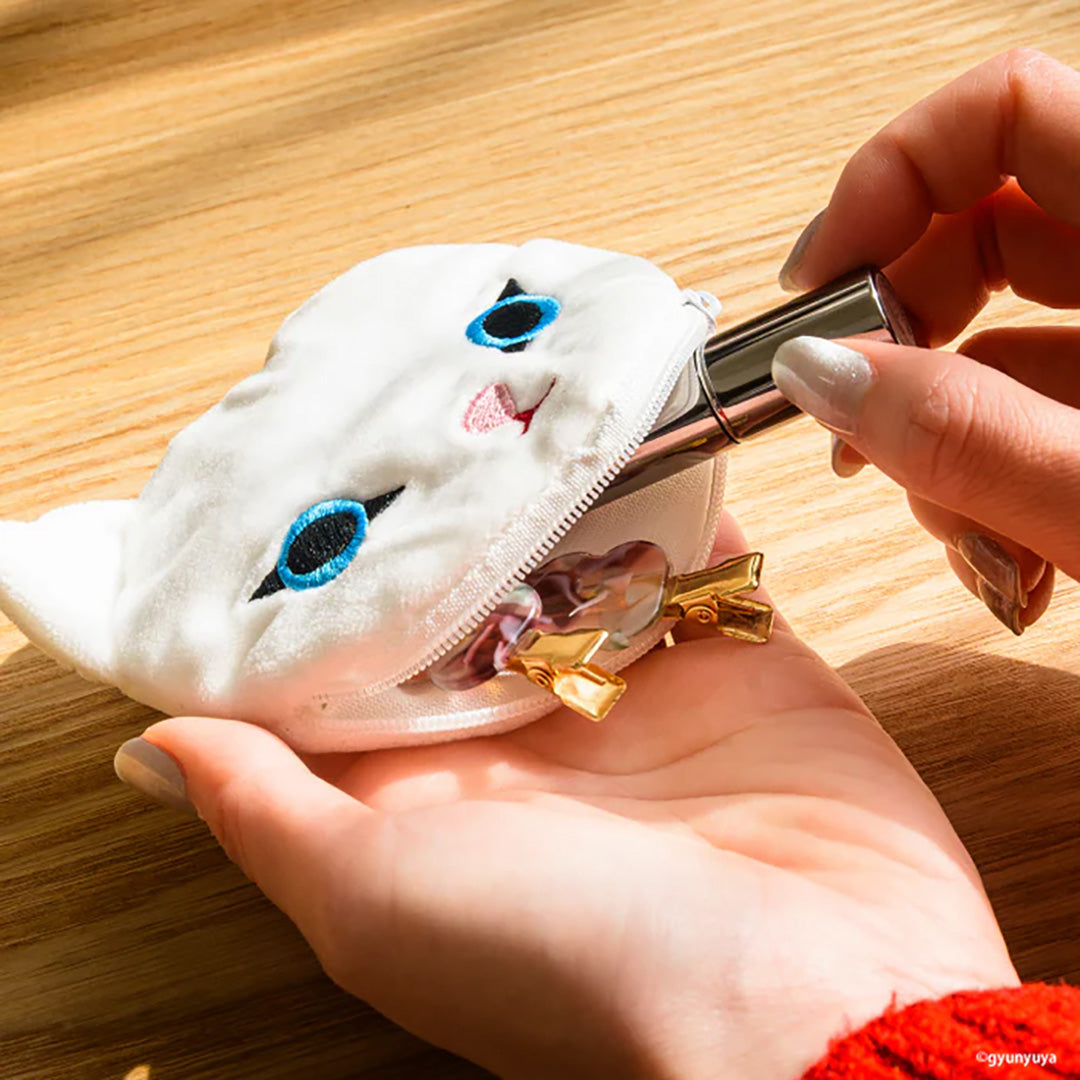 Japanese Blind Capsule- Gyunyuya Cat Face Pouch