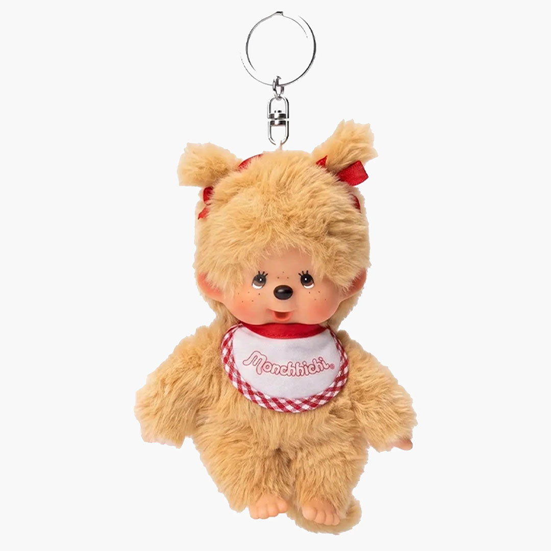 Sekiguchi Monchhichi Keychain- Beige Beanie Girl
