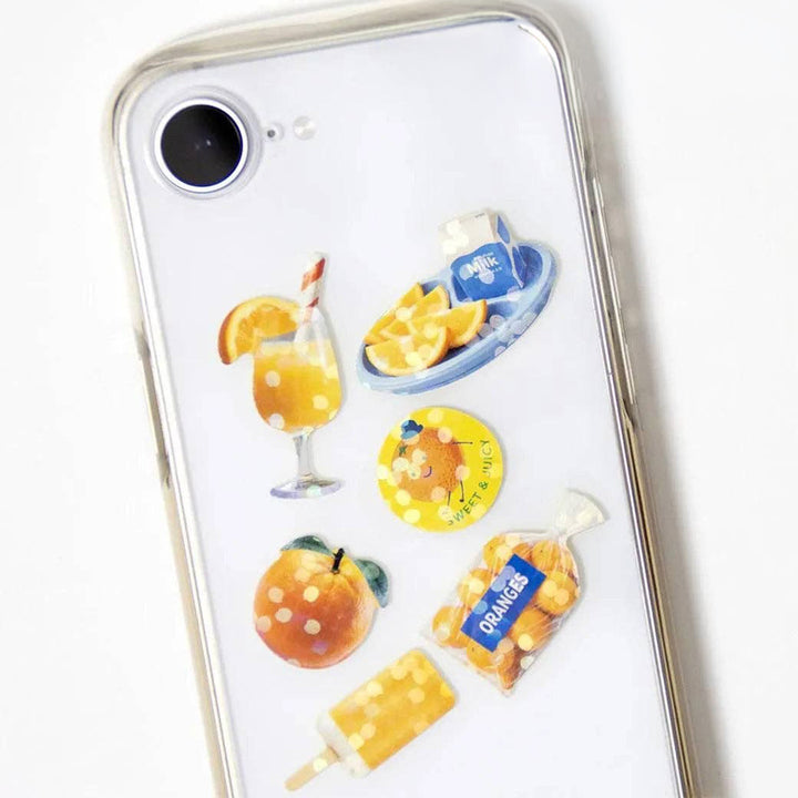Japanese 40 Pc. Sticker Set- Orange