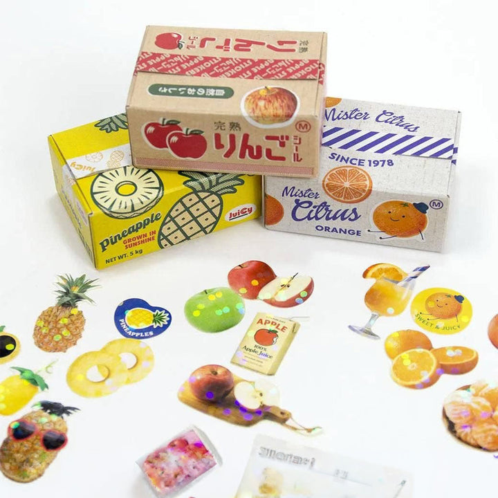 Japanese 40 Pc. Sticker Set- Orange