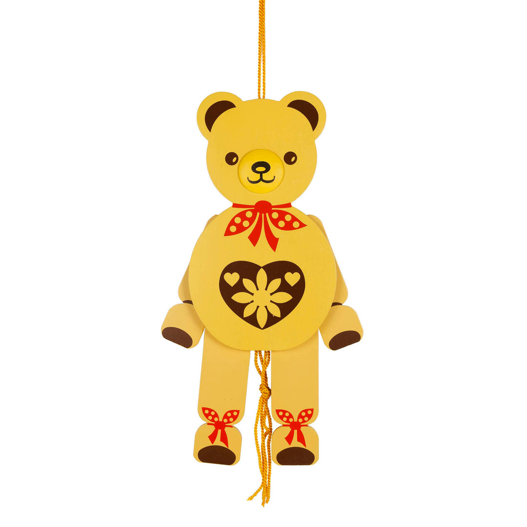 NEW Wooden Large Jumping-Jack Teddy