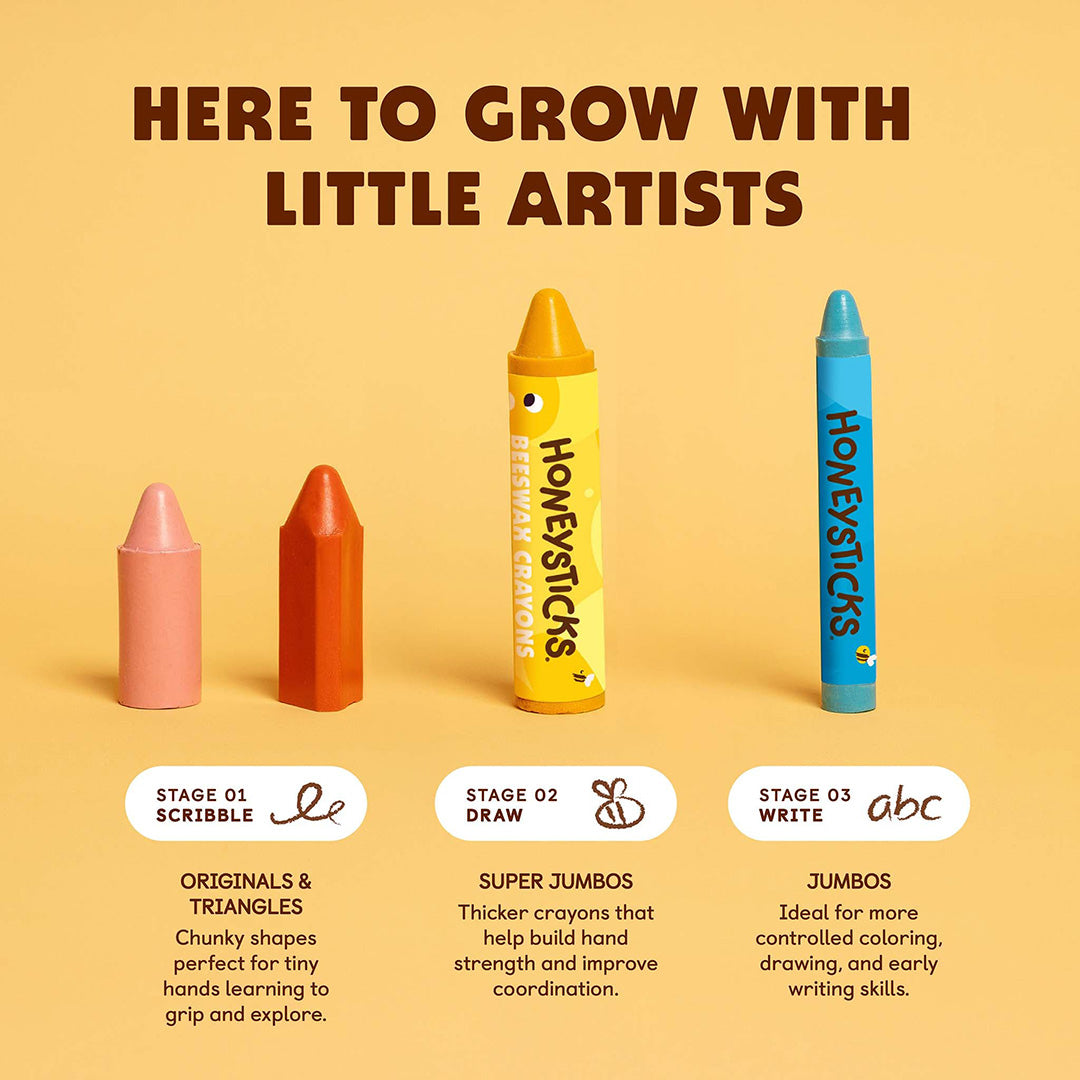 Beeswax Crayons Originals - 10 Colors