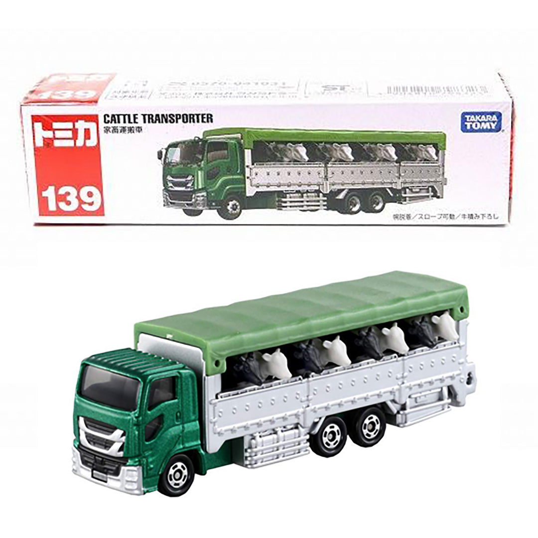 Japanese Mini Cars - Tomica Livestock Transport Truck with Cows