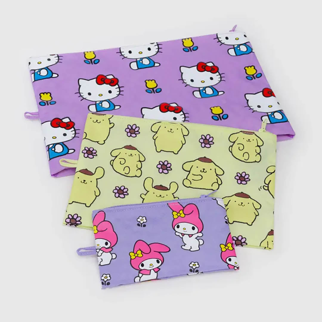Go Pouch Set- Hello Kitty and Friends Florals