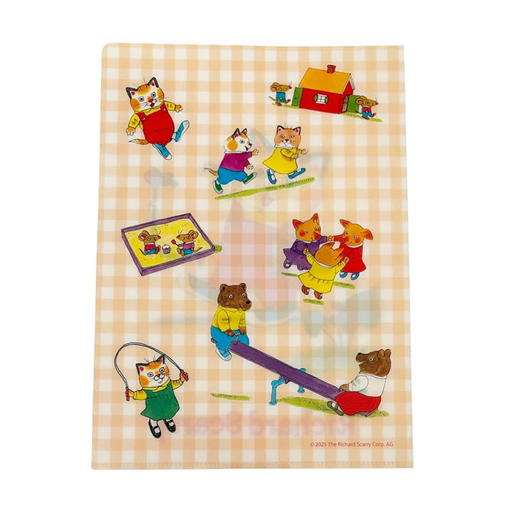 Richard Scarry Clear File Folder - Huckle Cat