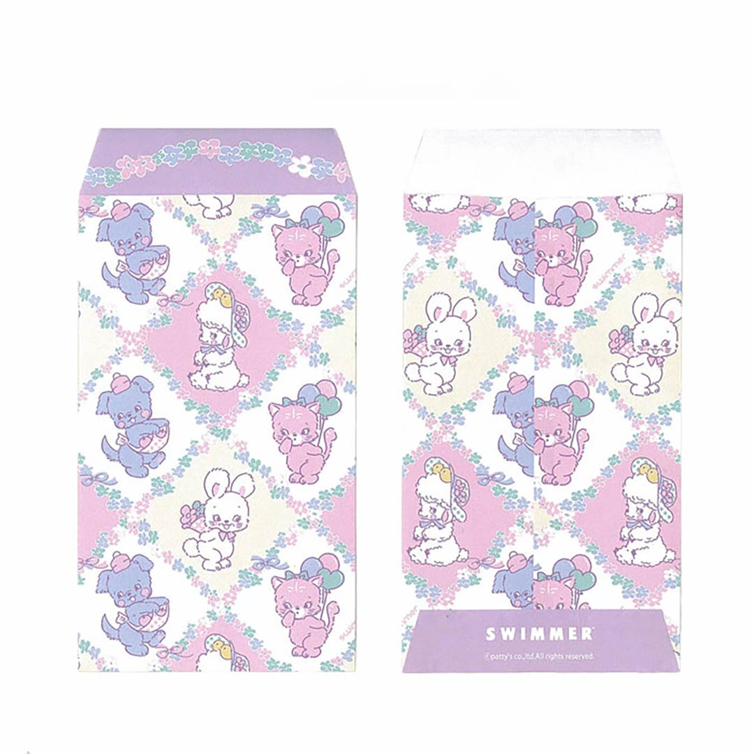 Swimmer Kawaii Mini Envelopes - Pastel
