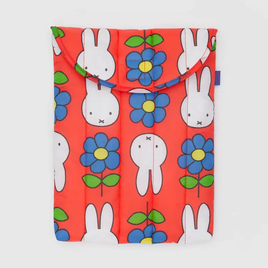 NEW Miffy x Baggu Flower Puffy Laptop Sleeve 13"/14"