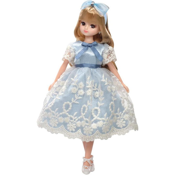 Licca Dolls: Licca Classical Blue Ribbon Dress