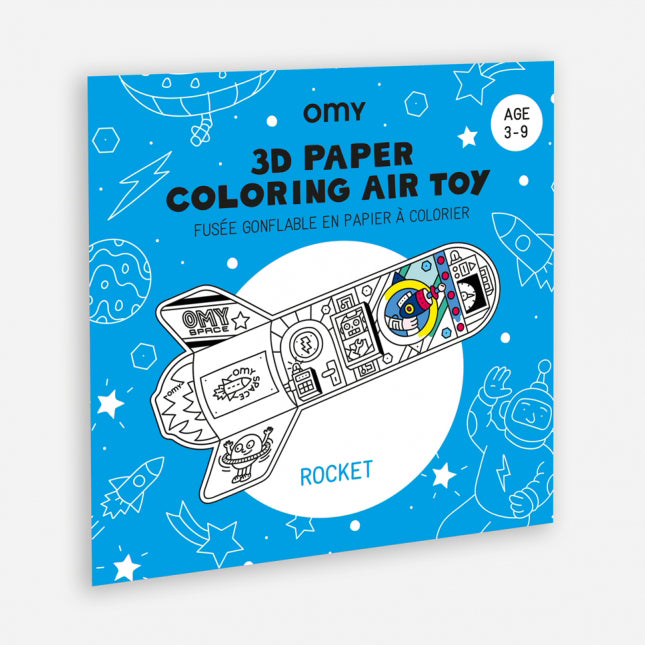 NEW 3D Rocket Coloring Air Toy